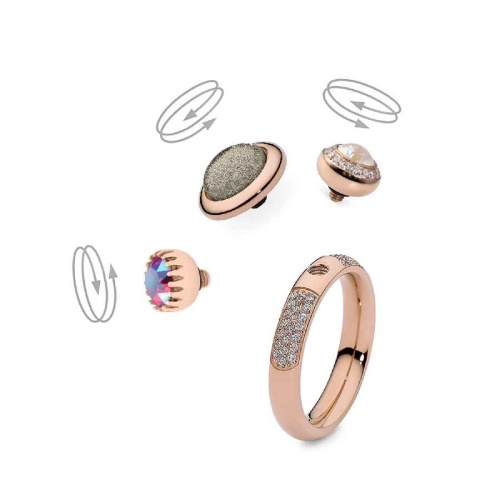 Кольцо - база Qudo deluxe small gold 15.9 мм 626669 RG фото 2