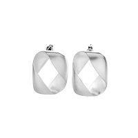 Серьги Dansk Copenhagen, Anastazia, объемные, DNSK26.1-3C2407013 серебристый