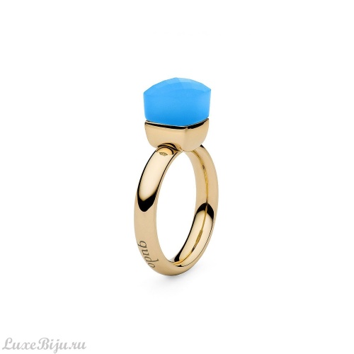 Кольцо Qudo Firenze blue opal 17.2 мм 610543/17.2 BL/G