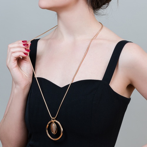 Колье Fiore Luna COFFE, LN5130 BR/RG фото 2