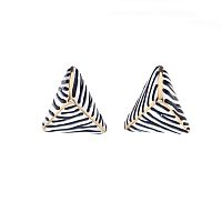 Серьги Francesca Bianchi, с эмалью, FB25.2-82S золотистый