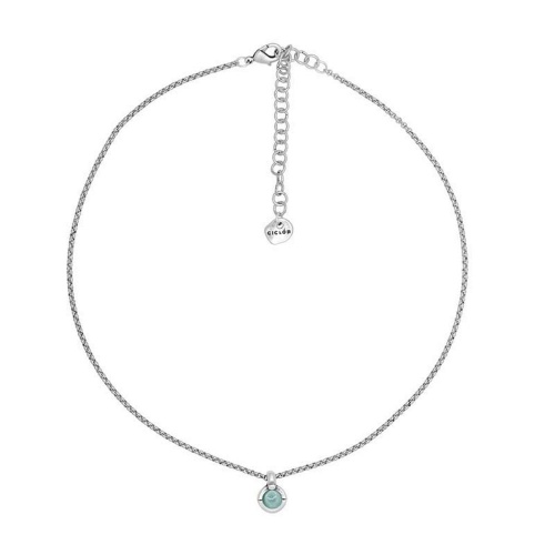 Колье Ciclon, Unique, с муранским стеклом, CN-233802 бирюзовый