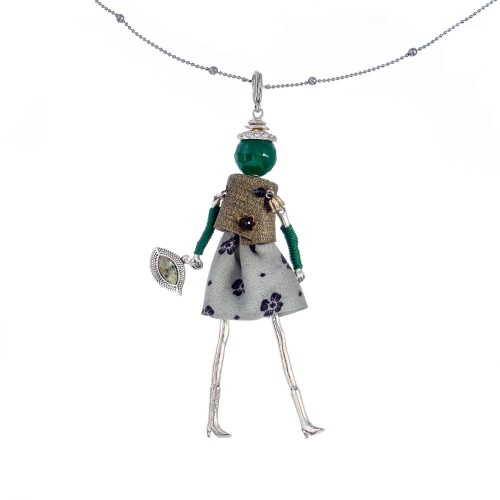 Подвеска Miamelie, кукла Эвелия, MiA-2602-CL7320 серебристый