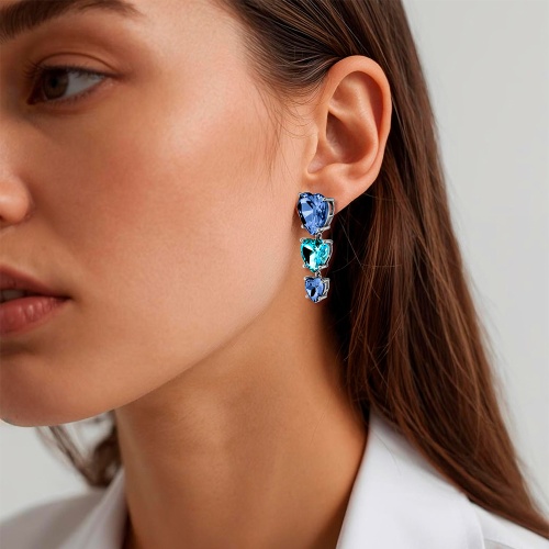 Серьги Dyrberg Kern SANCTU SS LIGHT BLUE, 480102 фото 2