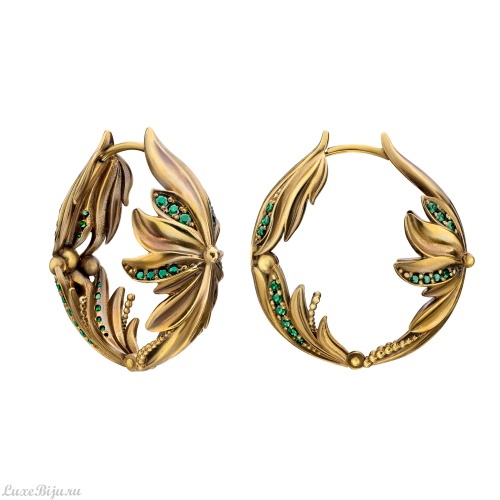 Серьги Fiore di Firenze OR1848 SMERALDO фото 5