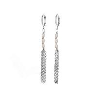 Серьги Lanzerotti, Rococo, с перламутром, LZ-26.07-238 белый