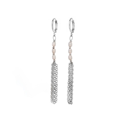 Серьги Lanzerotti, Rococo, с перламутром, LZ-26.07-238 белый