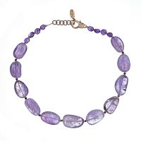 Колье Lanzerotti, Ispirazione, аметист, гематит, LZ-24.10-461 фиолетовый