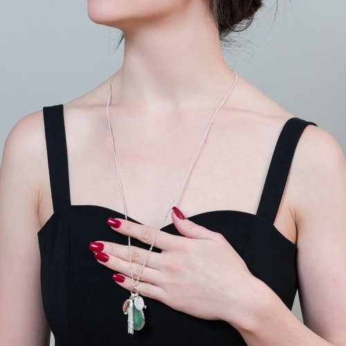 Колье Fiore Luna GREEN AVENTURINE, LN5126 RG/S фото 2