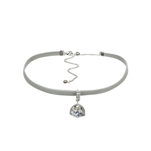 Колье Fiore Luna Crystal / Grey Leather, B2110SW-N06.1 BW/S