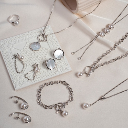 Браслет Fiore Luna White Pearl, C2010PE-B01.1 BW/S фото 2