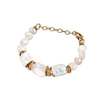 Браслет Alcozer&J, с жемчугом, AL-B48AX26-R белый
