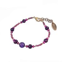 Браслет Lanzerotti, Elisir, с жемчугом,аметистом, рубином и гранатом, LZ-25.10-288 розовый
