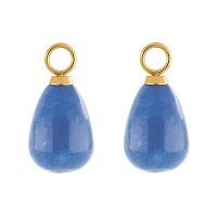 Шарм Coeur de Lionы на серьги Gold-Blue, 0050/44-0716
