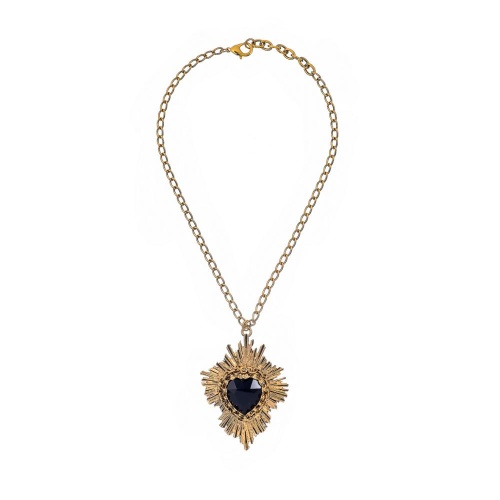 Колье Celeste G, с кристаллом Swarovski в форме сердца, CS26.1-1126 черный