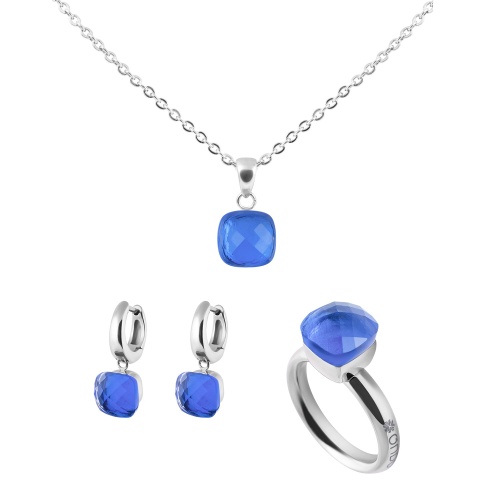 Кольцо Qudo Firenze Light Sapphire 16 мм 611003 BL/S фото 8