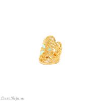 Кольцо Franck Herval, Cassiopee, с кристаллом Swarovski и цветной эмалью, FH23.2-19-63361 золотистый