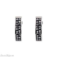 Серьги Coeur de Lion Anthracite 0114/21-1223