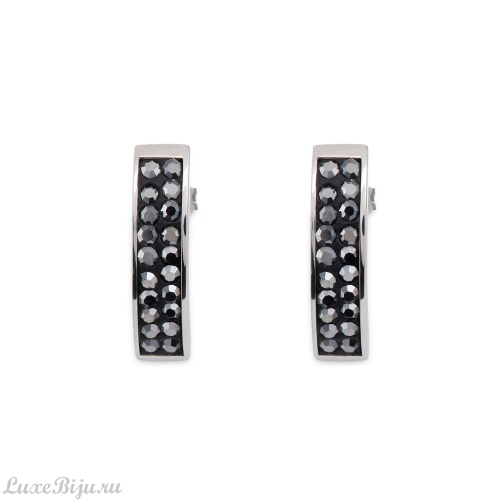 Серьги Coeur de Lion Anthracite 0114/21-1223