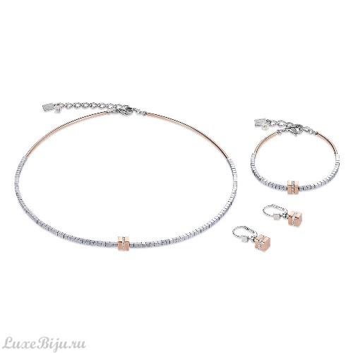 Серьги Coeur de Lion Rosegold-Silver 4966/20-1631 фото 2