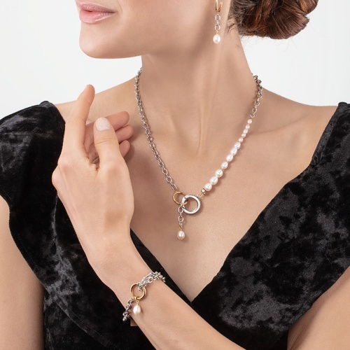 Колье Coeur de Lion Freshwater Pearls with O-ring bicolor, 1104/10-1426 фото 4