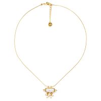 Колье Franck Herval, Louise, жемчуг, кристаллы Swarovski, перламутр, FH23.1-15-63721 золотистый
