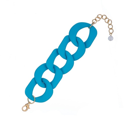 Браслет Moon Paris, Lorian, со звеньями из каучука, ML-24.03-038 голубой