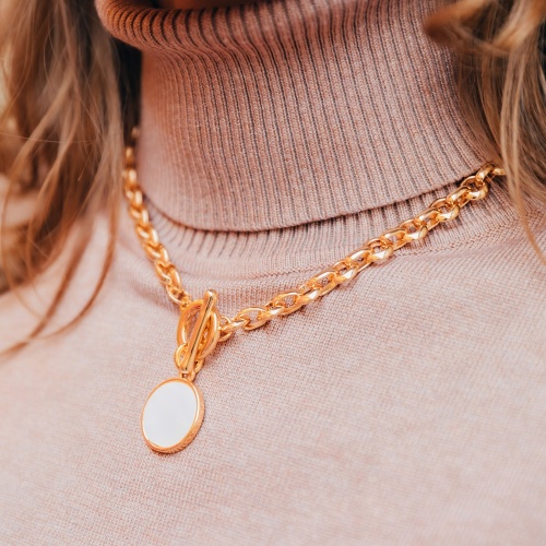 Колье Fiore Luna Bella White Shell, BL6009 G фото 4