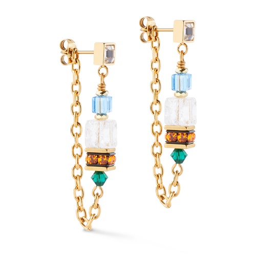 Серьги Coeur de Lion Multicolour Gold, 3020/21-1516 фото 8