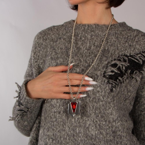 Колье Tra-la-ra, Odisea, с кристаллом, TLR24-237P203 красный фото 4