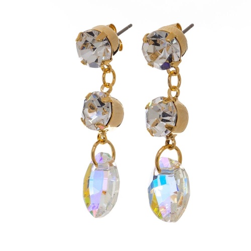 Серьги Moon Paris, Ringo Queen, с кристаллами, MRQ-23.12-092 хрустальный