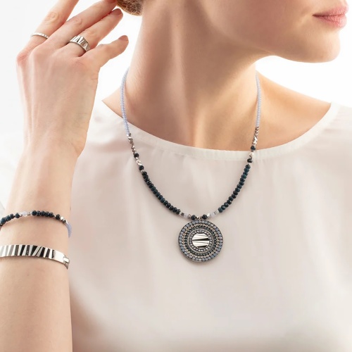 Колье Coeur de Lion Blue-Silver, 2036/10-0717 фото 9