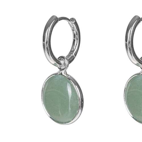 Серьги Fiore Luna GREEN AVENTURINE, LE1119 G/S фото 3