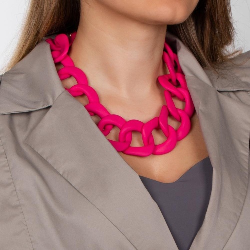 Колье Moon Paris, Lorian, со звеньями из каучука, ML-24.03-004 розовый фото 2