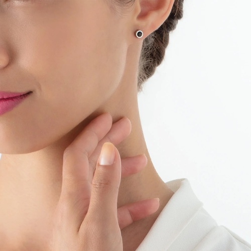 Пусеты Coeur de Lion Black-Silver, 0227/21-1317 фото 8