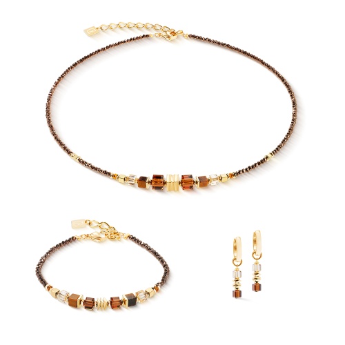 Серьги Coeur de Lion Brown-Gold, 3044/21-1116 фото 3