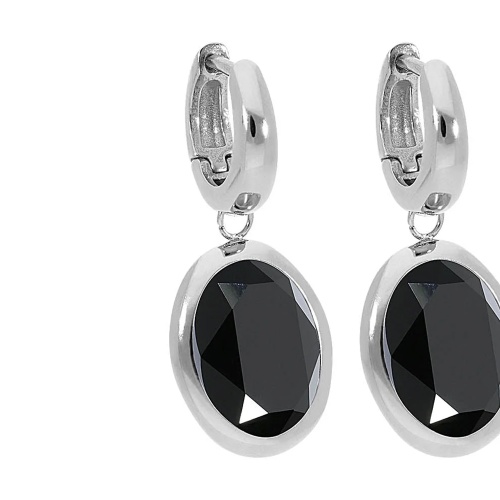 Серьги Qudo Creole TIVOLA small S jet, 310533 BW/S фото 11