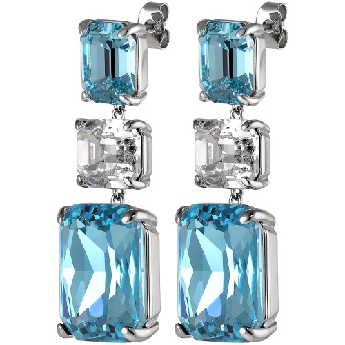 Серьги Dyrberg Kern ESMARA SS AQUA / CRYSTAL, 460015 фото 3