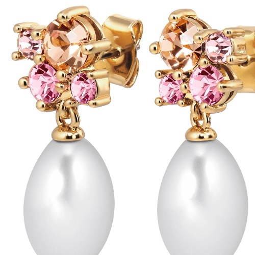 Серьги Dyrberg Kern PETUN SG ROSE / WHITE PEARL, 480056 фото 4