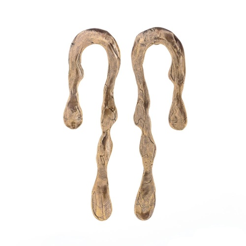 Серьги Alcozer&J, минималистичный дизайн, AL2512-O58DB24 золотистый