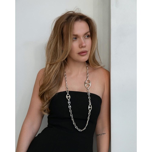 Колье Ciclon, Coral, металл, CN-251810 серебристый фото 2