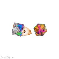 Пусеты Fiore Luna Crystal Vitrail Medium SWE1127 CVM RG