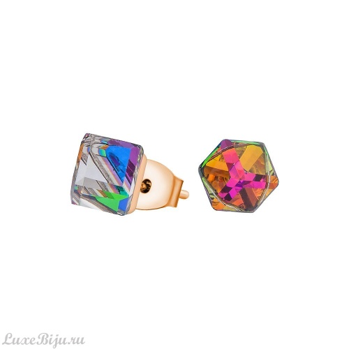 Пусеты Fiore Luna Crystal Vitrail Medium SWE1127 CVM RG