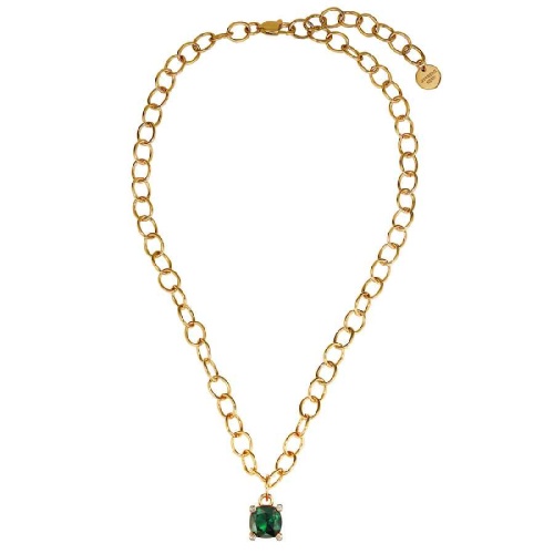 Колье Dyrberg Kern RAMINA SG EMERALD GREEN, 450125