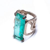 Кольцо Estrosia, с кристаллом, ES-ANZ22 зеленый, 17