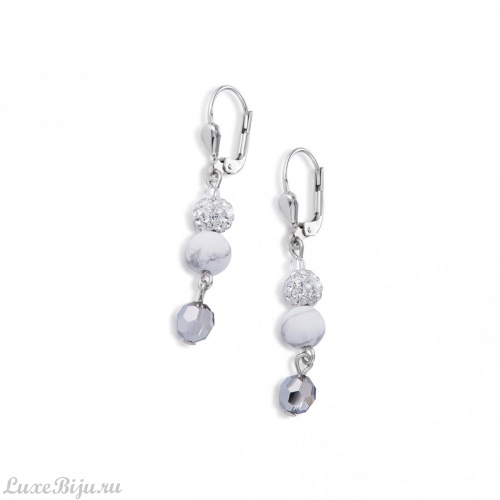 Серьги Coeur de Lion White 4895/20-1400