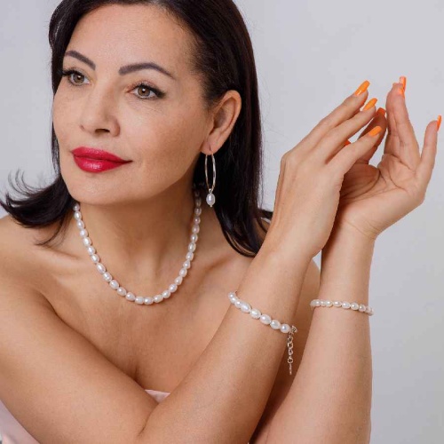 Браслет Fiore Luna Pearle Сarabiner, CL4528 S фото 2