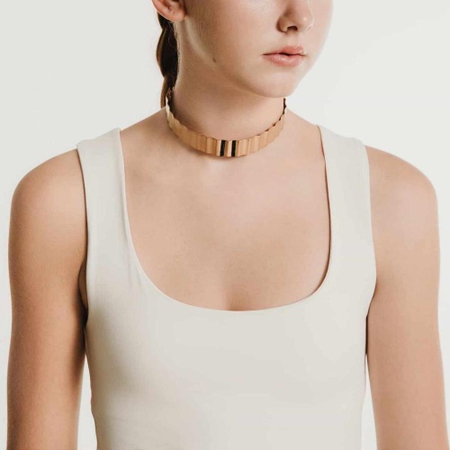 Колье Katerina Vassou, Atrium, с кристаллами, KV24.2-401327G золотистый фото 2