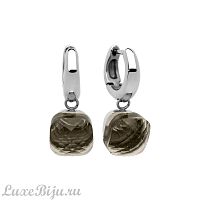 Серьги Qudo Firenze smoky quartz, 300027 BW/S