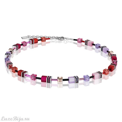 Колье Coeur de Lion Multicolor Red-Rose 2838/10-0325